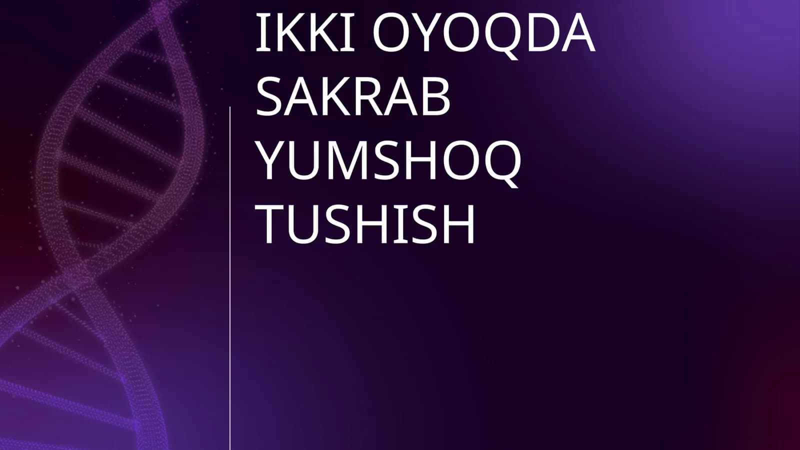80-100SM BALANDLIKDAN IKKI OYOQDA SAKRAB YUMSHOQ TUSHISH