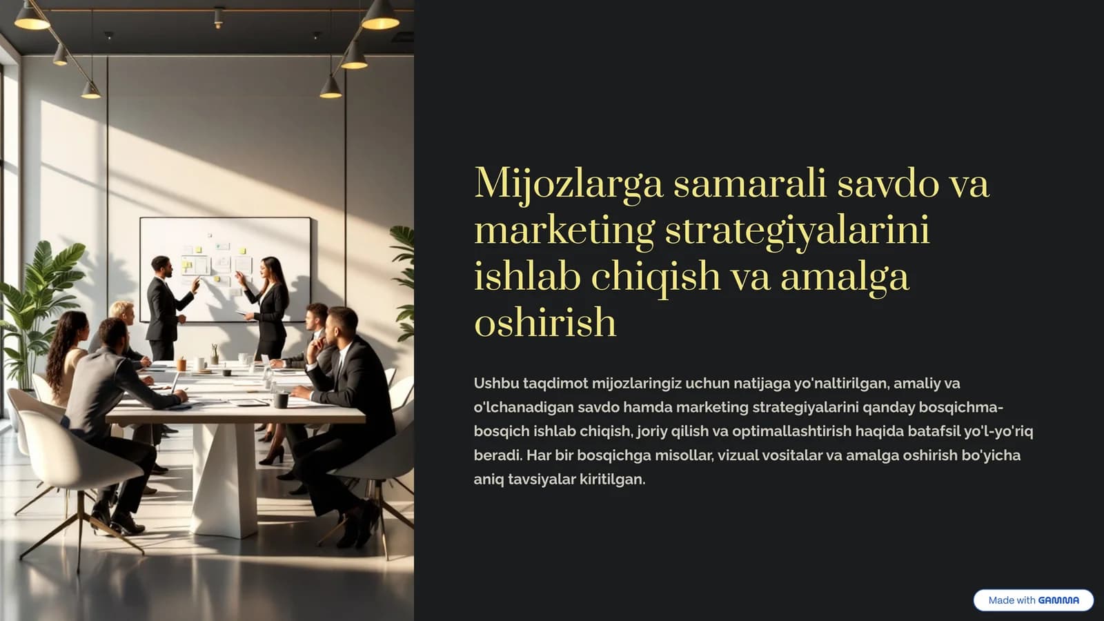 Samarali savdo va marketing strategiyalari