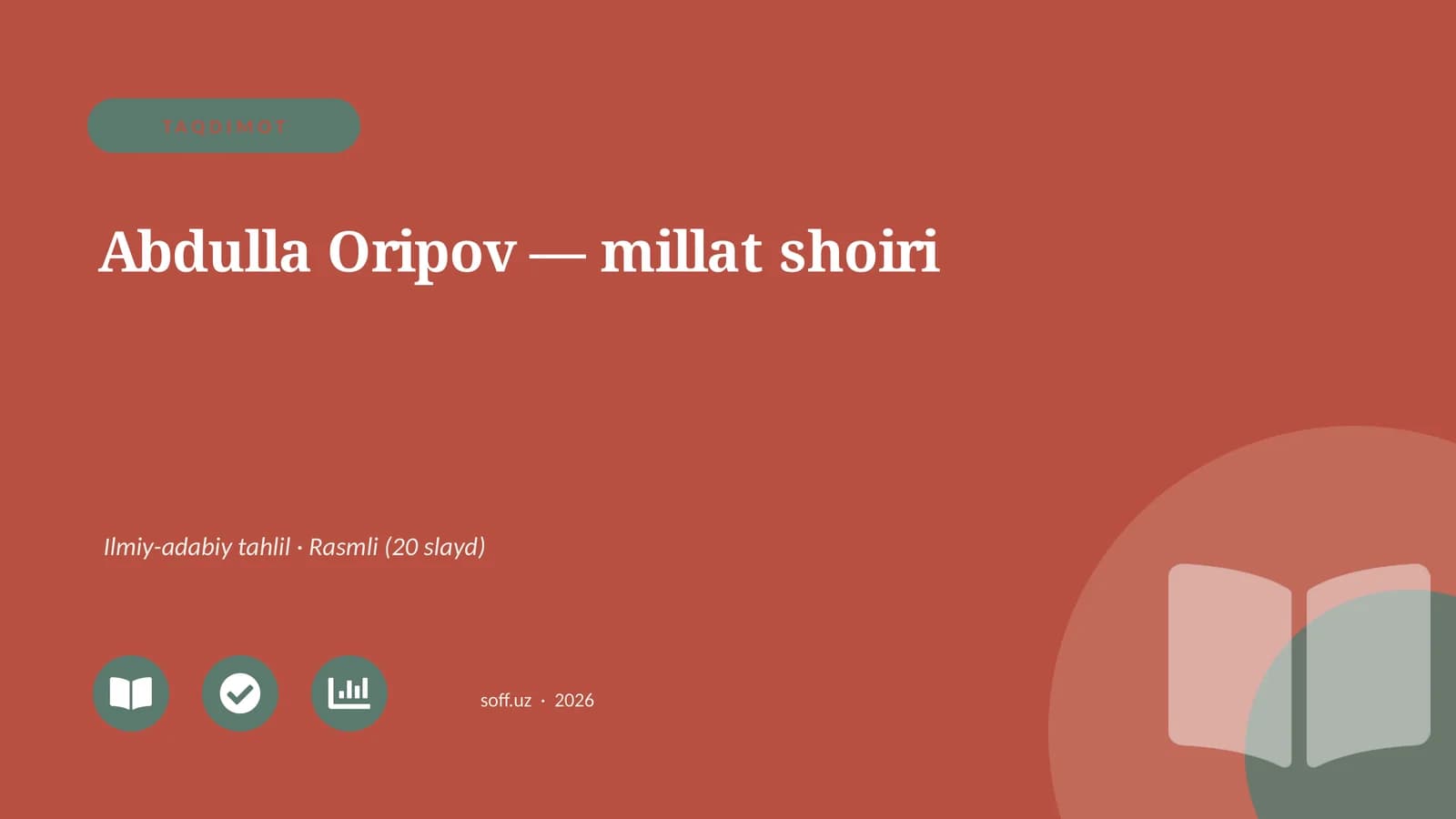 Abdulla Oripov — millat shoiri