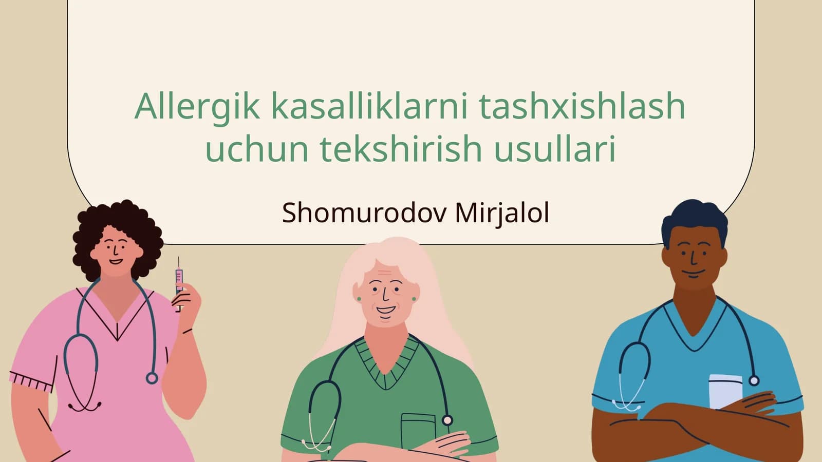 Allergik kasalliklarni tashxishlash uchun tekshirish usullari