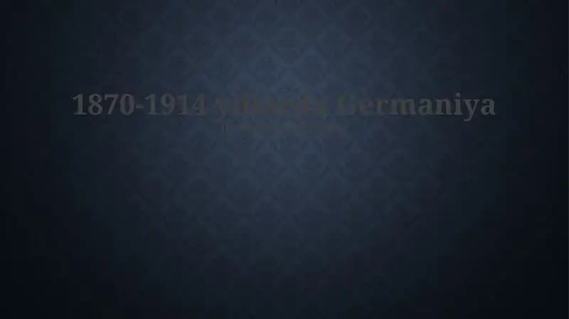 Germaniya 1870-1914