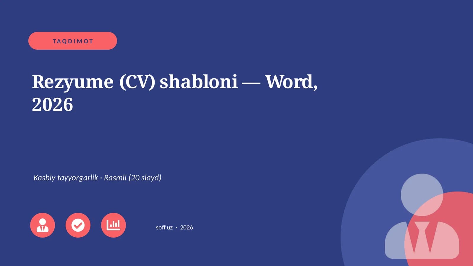 Rezyume (CV) shabloni — Word, 2026