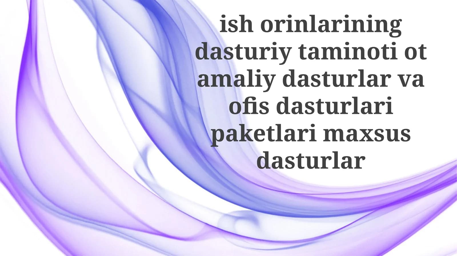 Ish joylari dasturiy ta'minoti: Umumiy ko'rinish va asosiy funktsiyalari