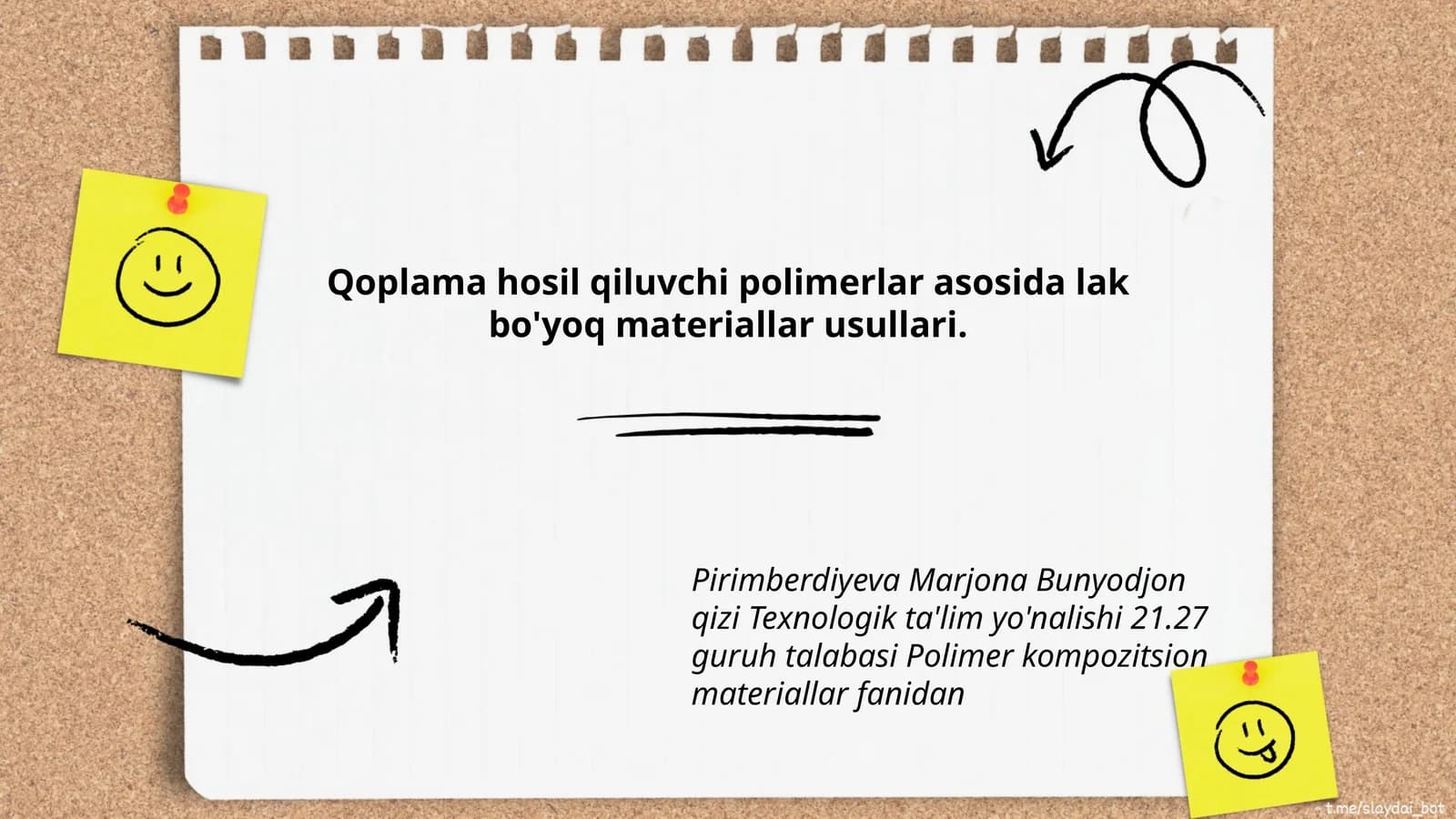 Polimer kompozitsion materiallar fanidan