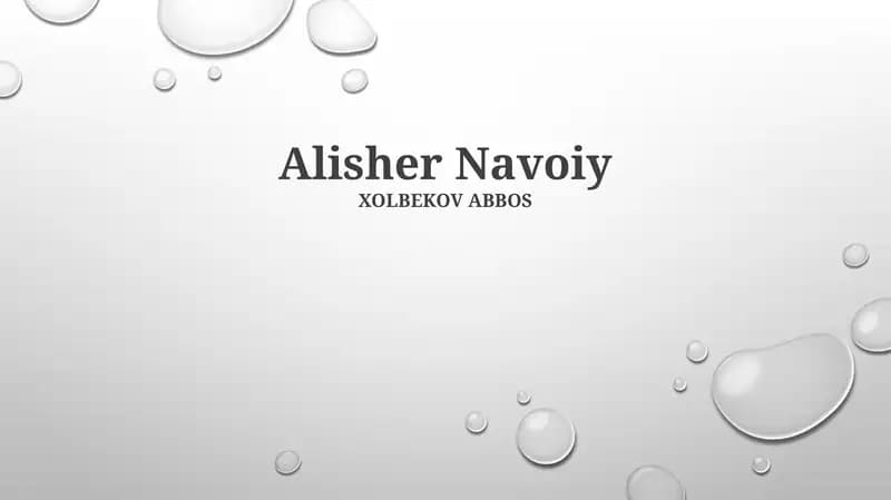 Alisher Navoiy