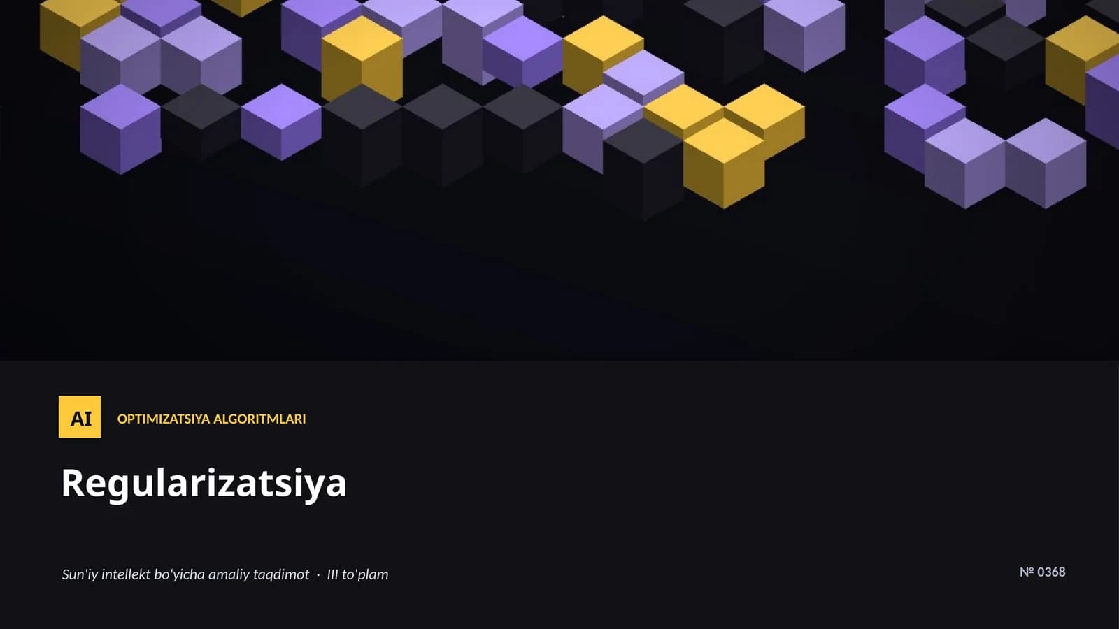 OPTIMIZATSIYA ALGORITMLARI