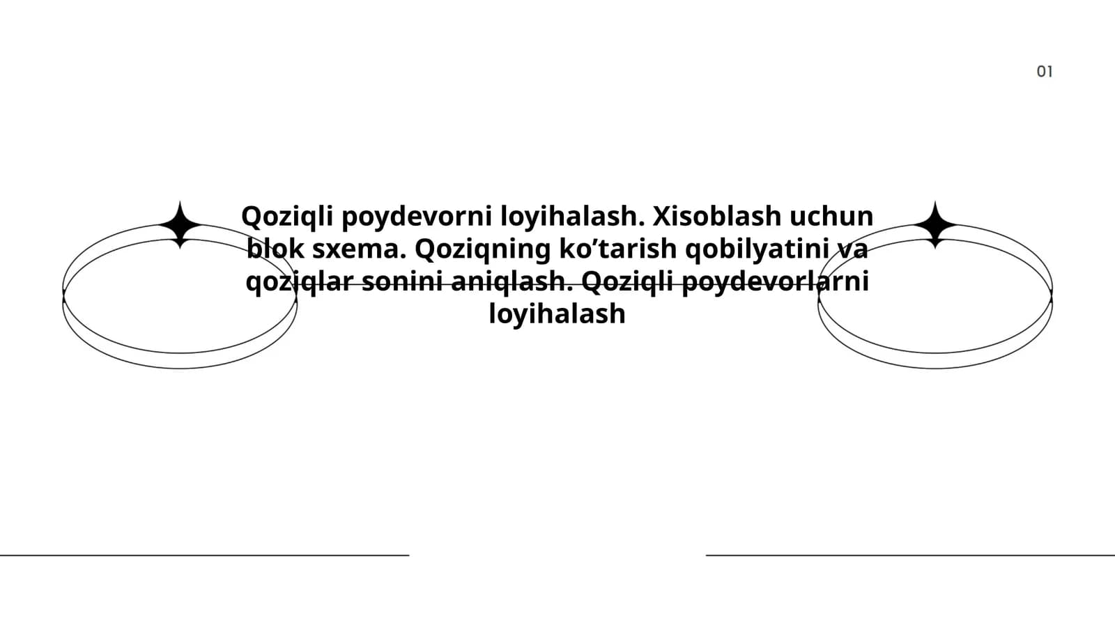 Qoziqli poydevorlarni loyihalash asoslari