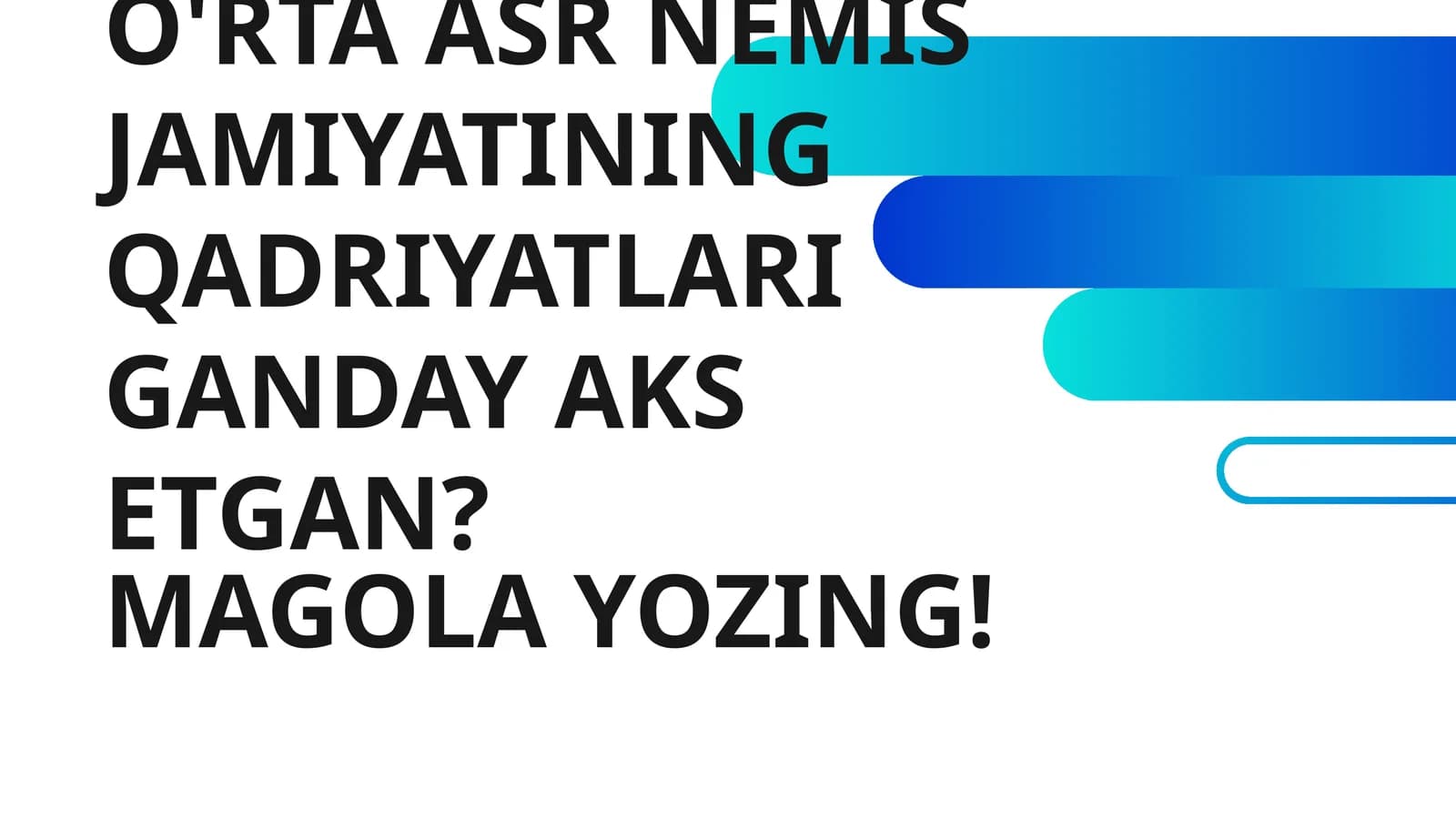 O'RTA ASR NEMIS JAMIYATINING QADRIYATLARI GANDAY AKS ETGAN?