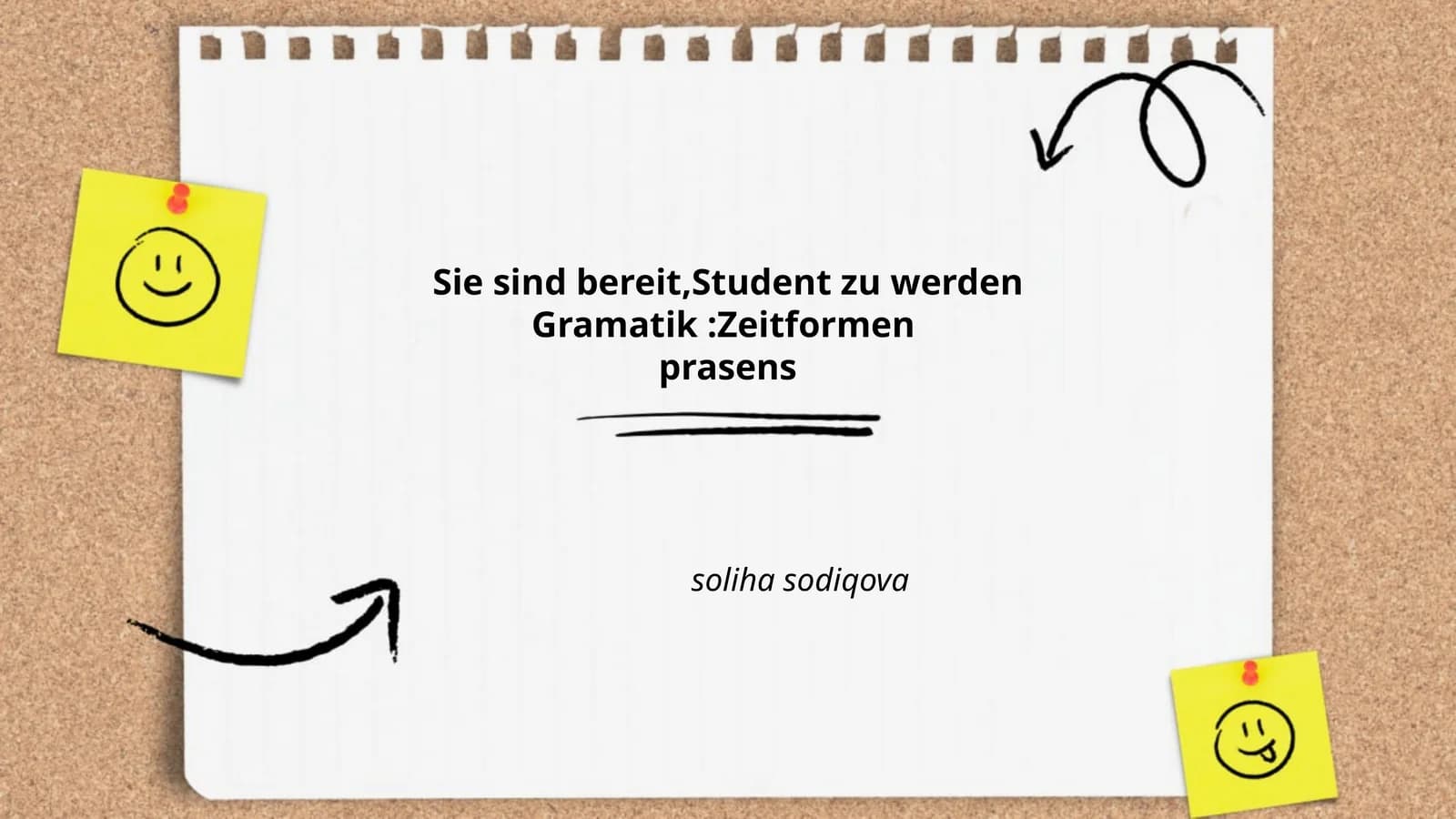 Bildung des Präsens bei regelmäßigen Verben