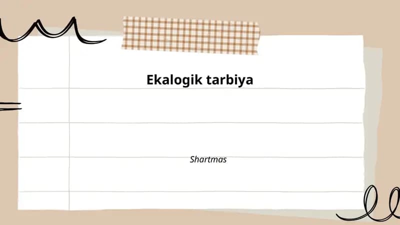 Ekologik tarbiya