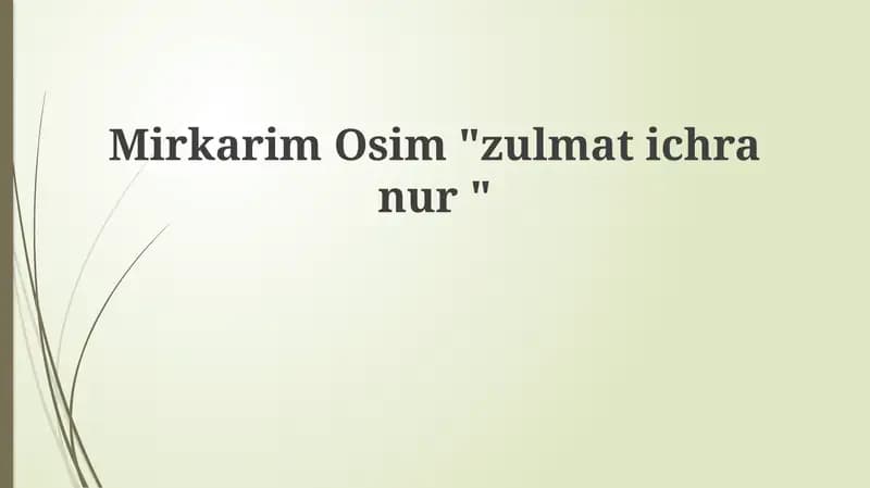 "Nur qiyofasida"