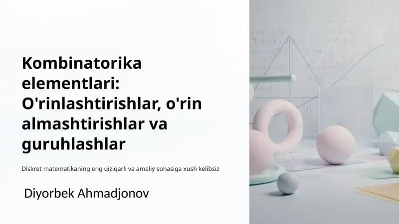 Kombinatorika elementlari