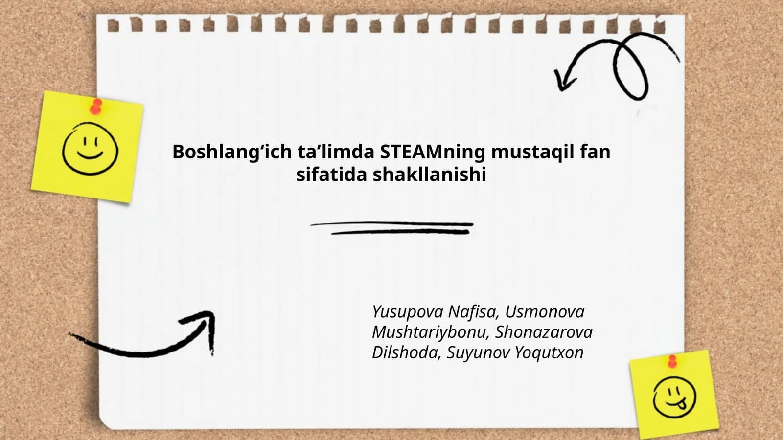 Boshlangʻich taʼlimda STEAMning mustaqil fan sifatida shakllanishi