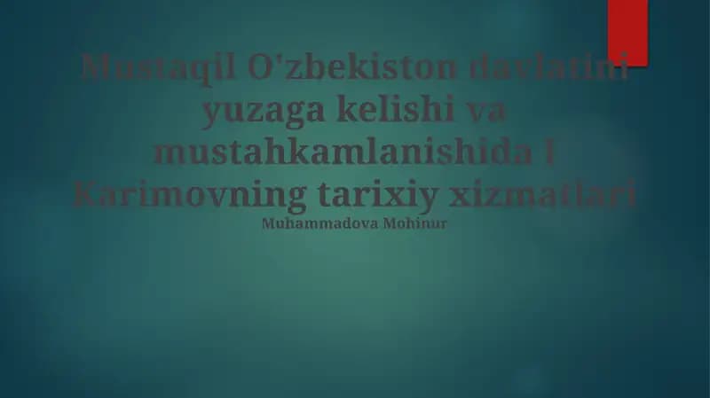 Qishloq xo'jaligini rivojlantirish
