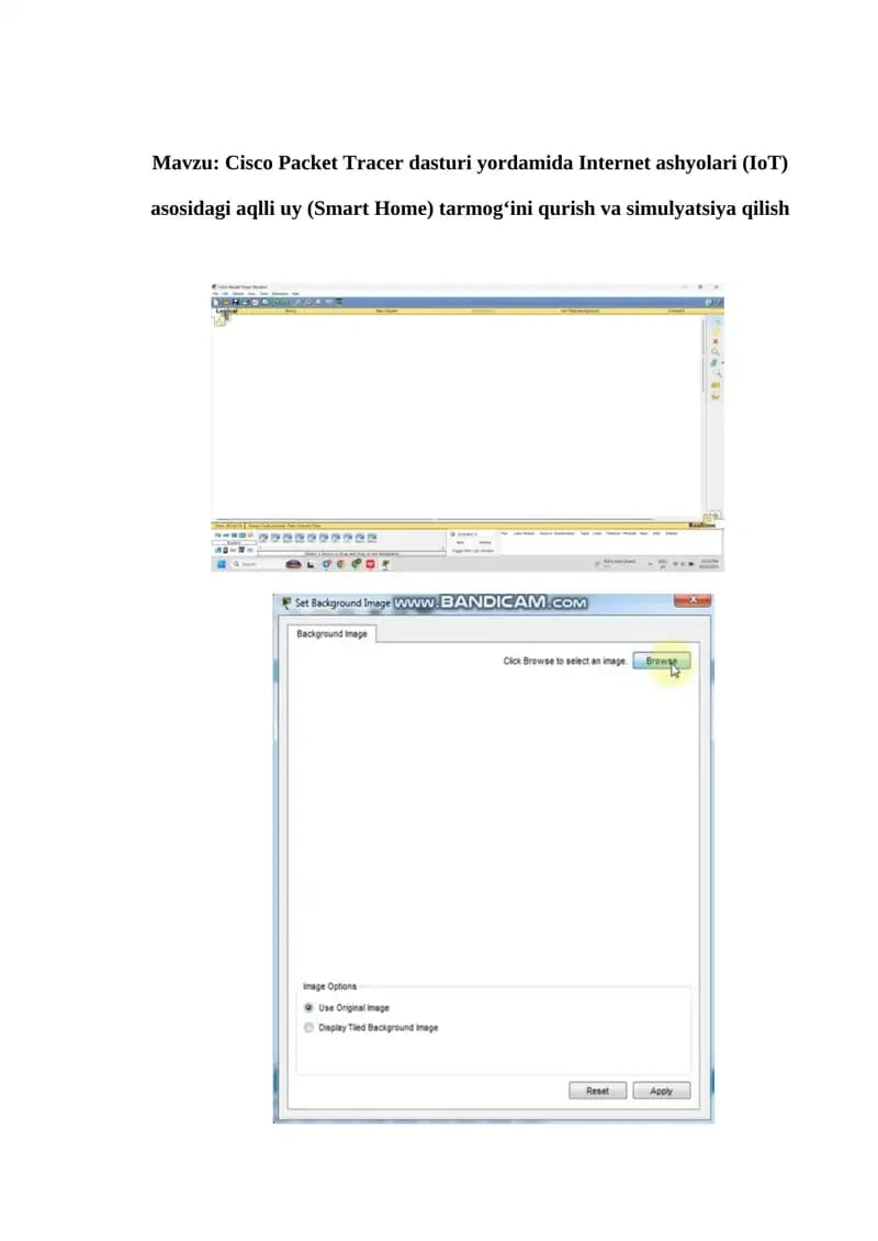 Cisco Packet Tracer dasturi