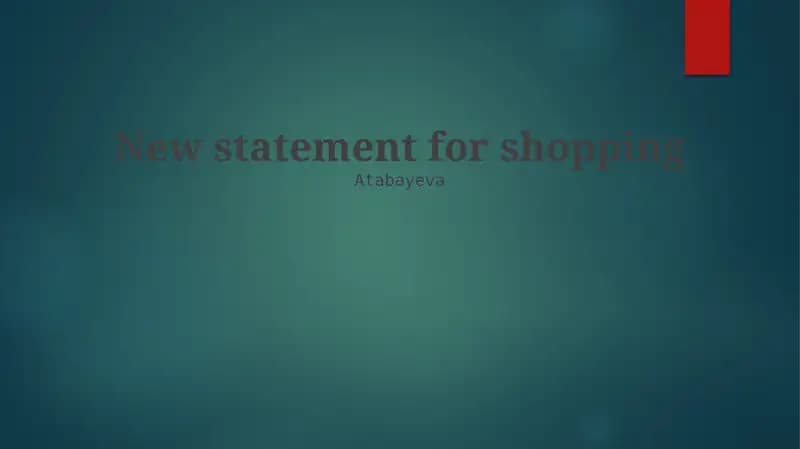 Shopping Strategies