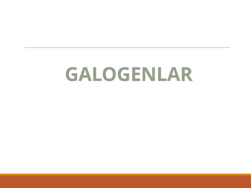 GALOGENLAR