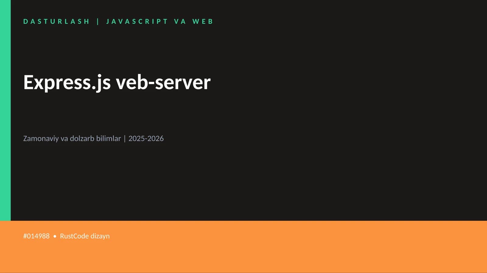 Express.js veb-server