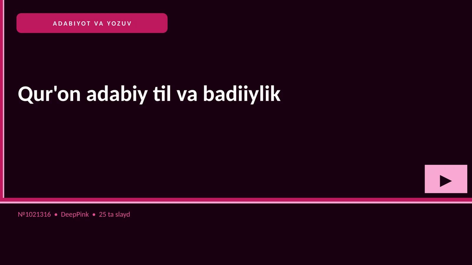 Qur'on adabiy til va badiiylik