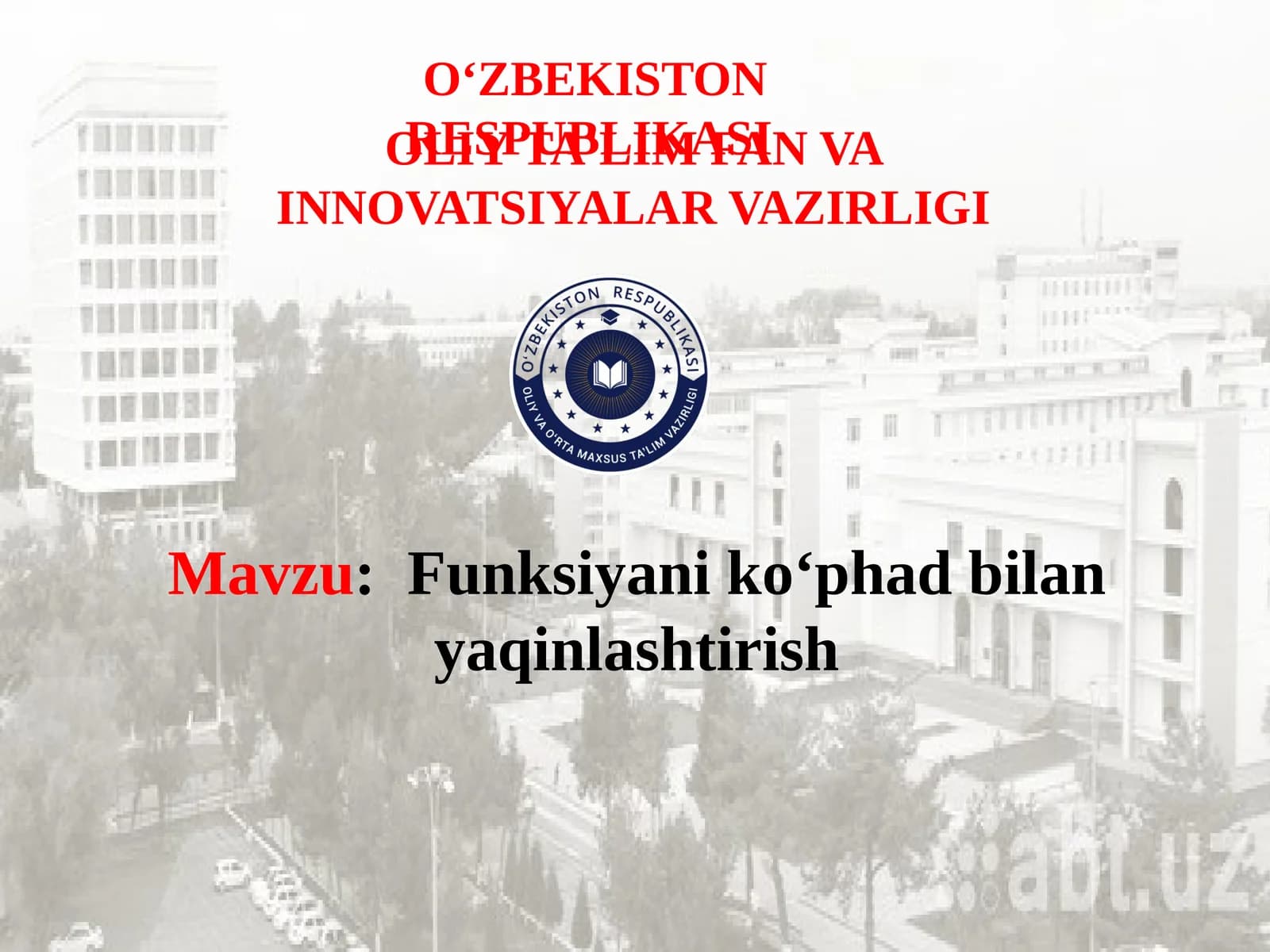 Funksiya Analizi: Funksiyani koʻphad bilan yaqinlashtirish