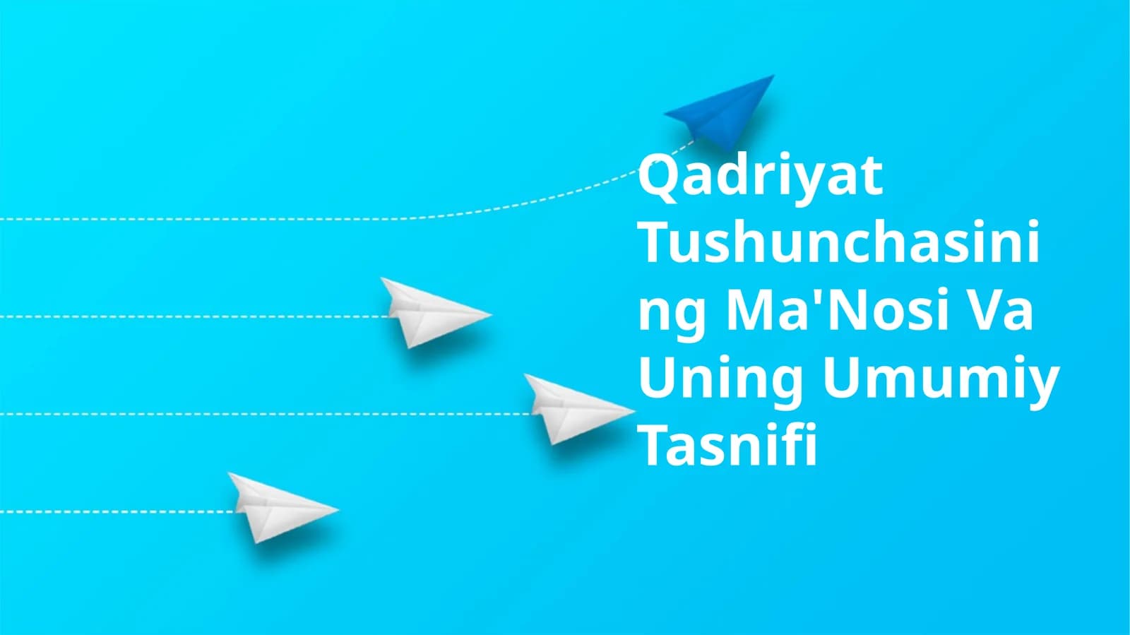 Qadriyat Tushunchasining Ma'Nosi Va Uning Umumiy Tasnifi