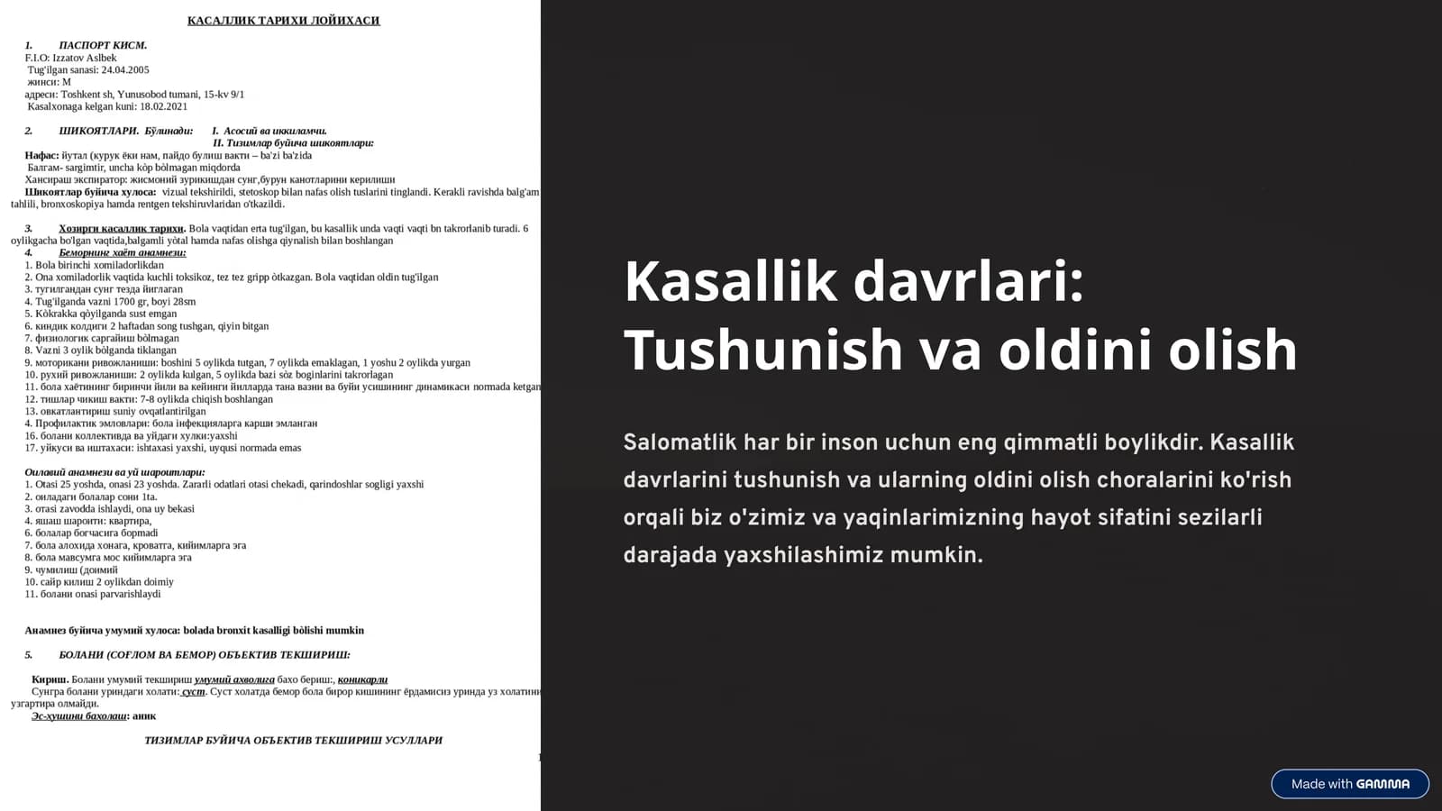 Kasallik davrlari: Tushunish va oldini olish