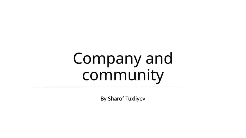 Community Engagement & Impact