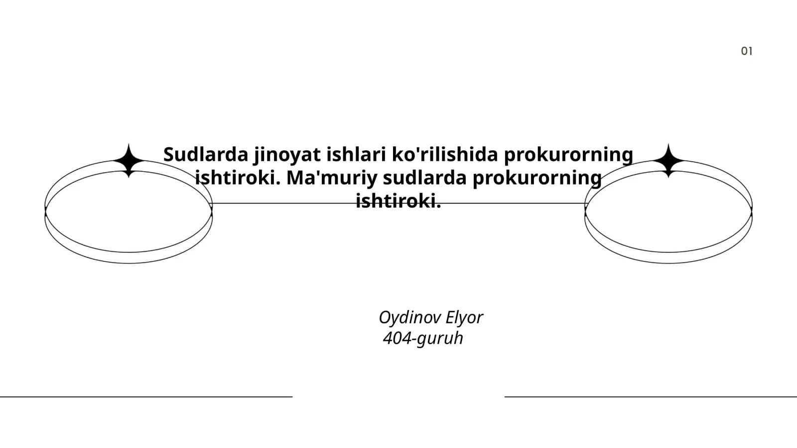 Prokurorning ishtiroki sudlarda jinoyat ishlari