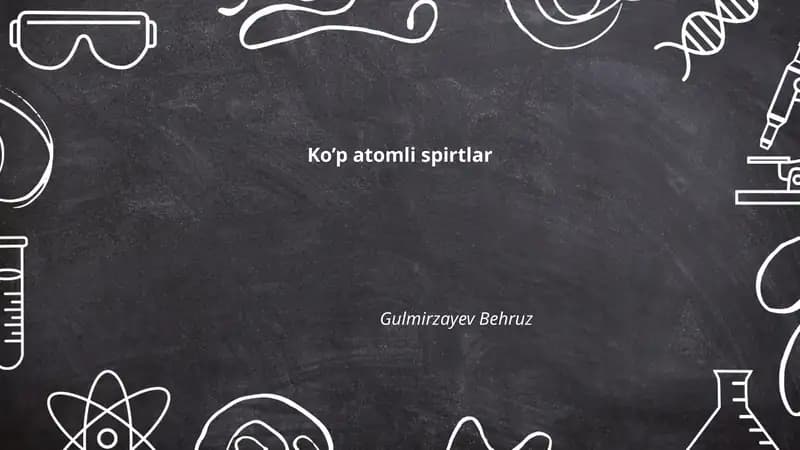 Ko’p atomli spirtlar