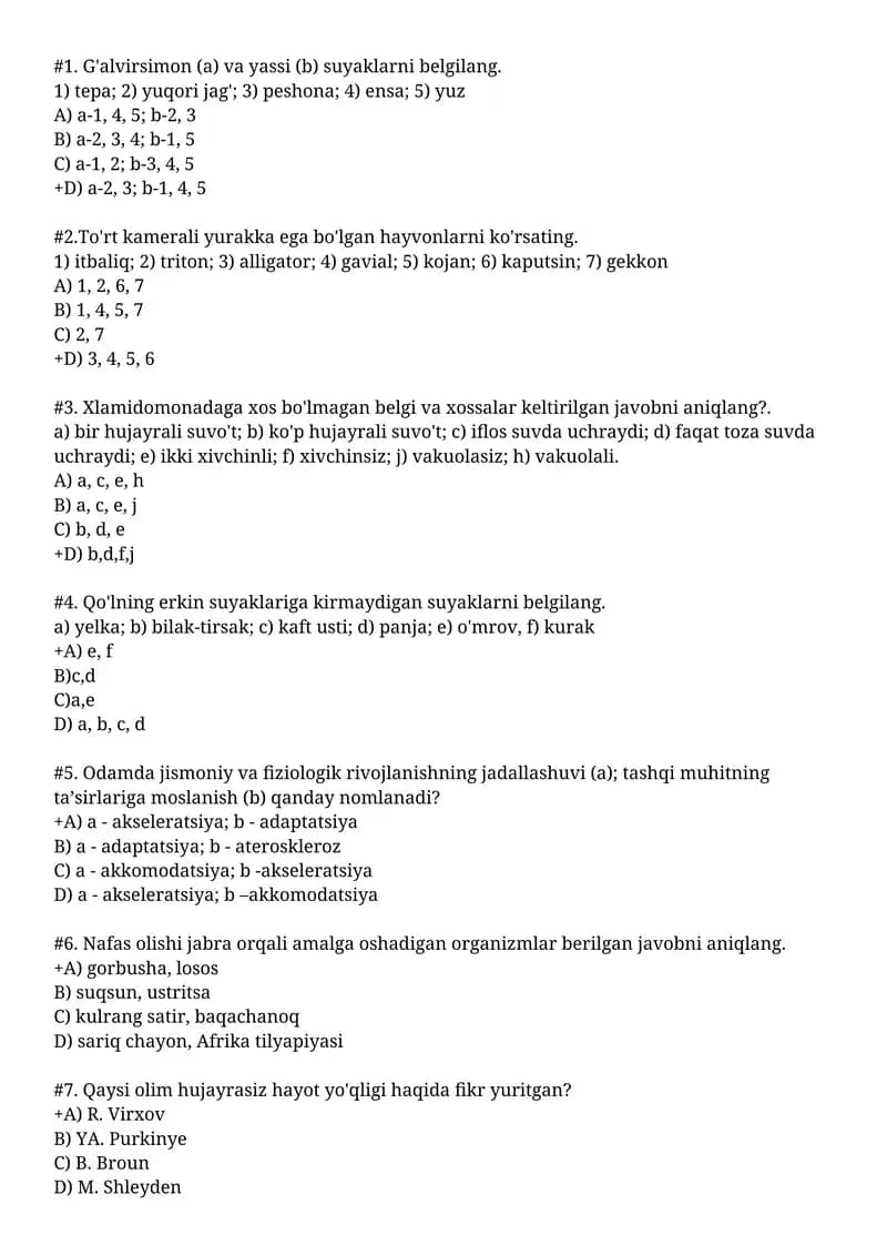 G'alvirsimon (a) va yassi (b) suyaklarni belgilang