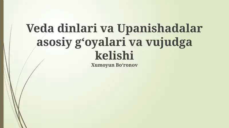 Atman va Brahman tushunchalari