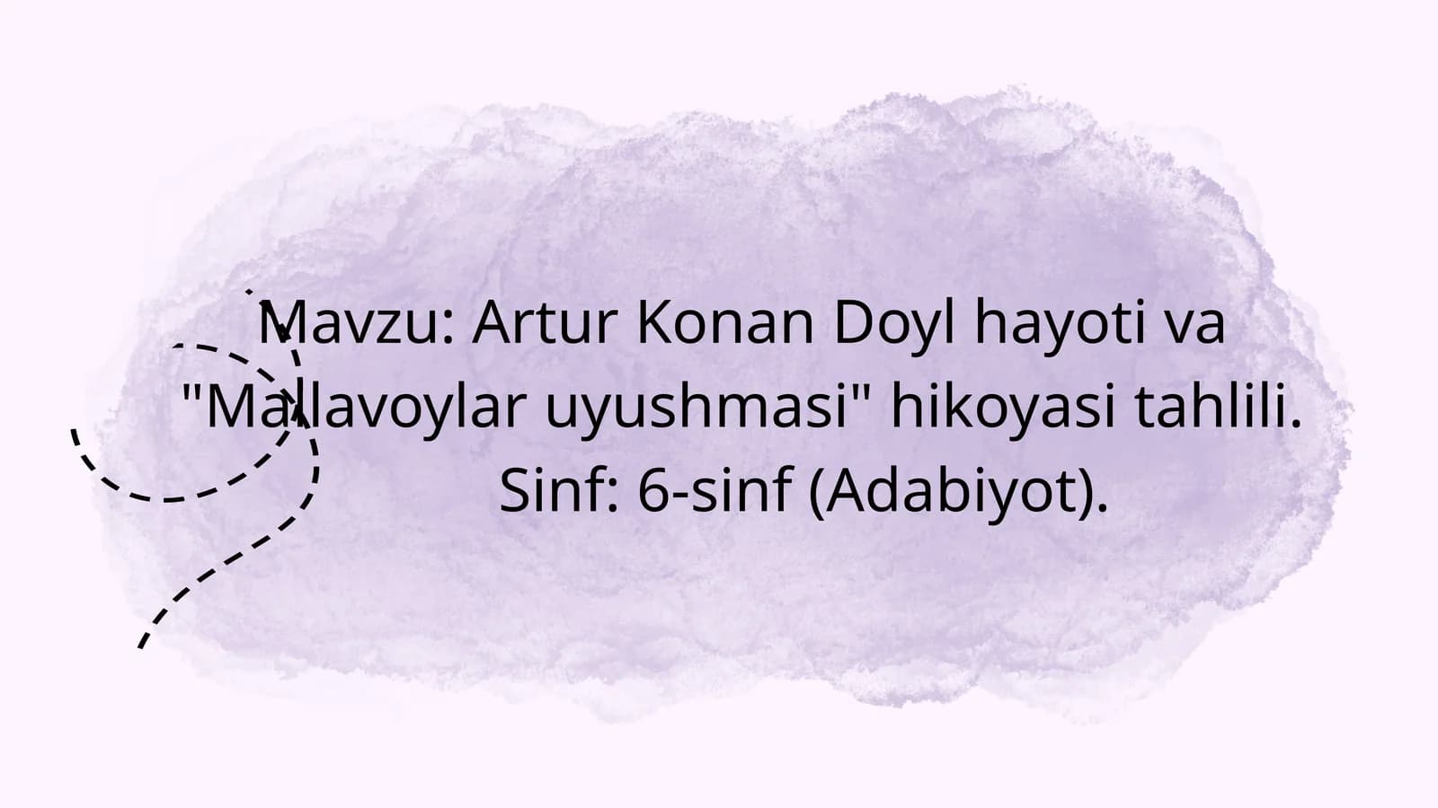 Artur Konan Doyl"Mallalar uyushmasi"