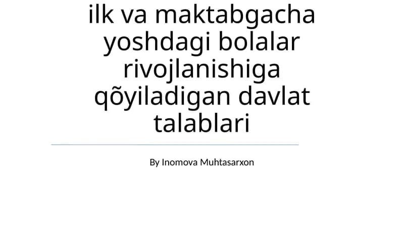 Davlat talablari