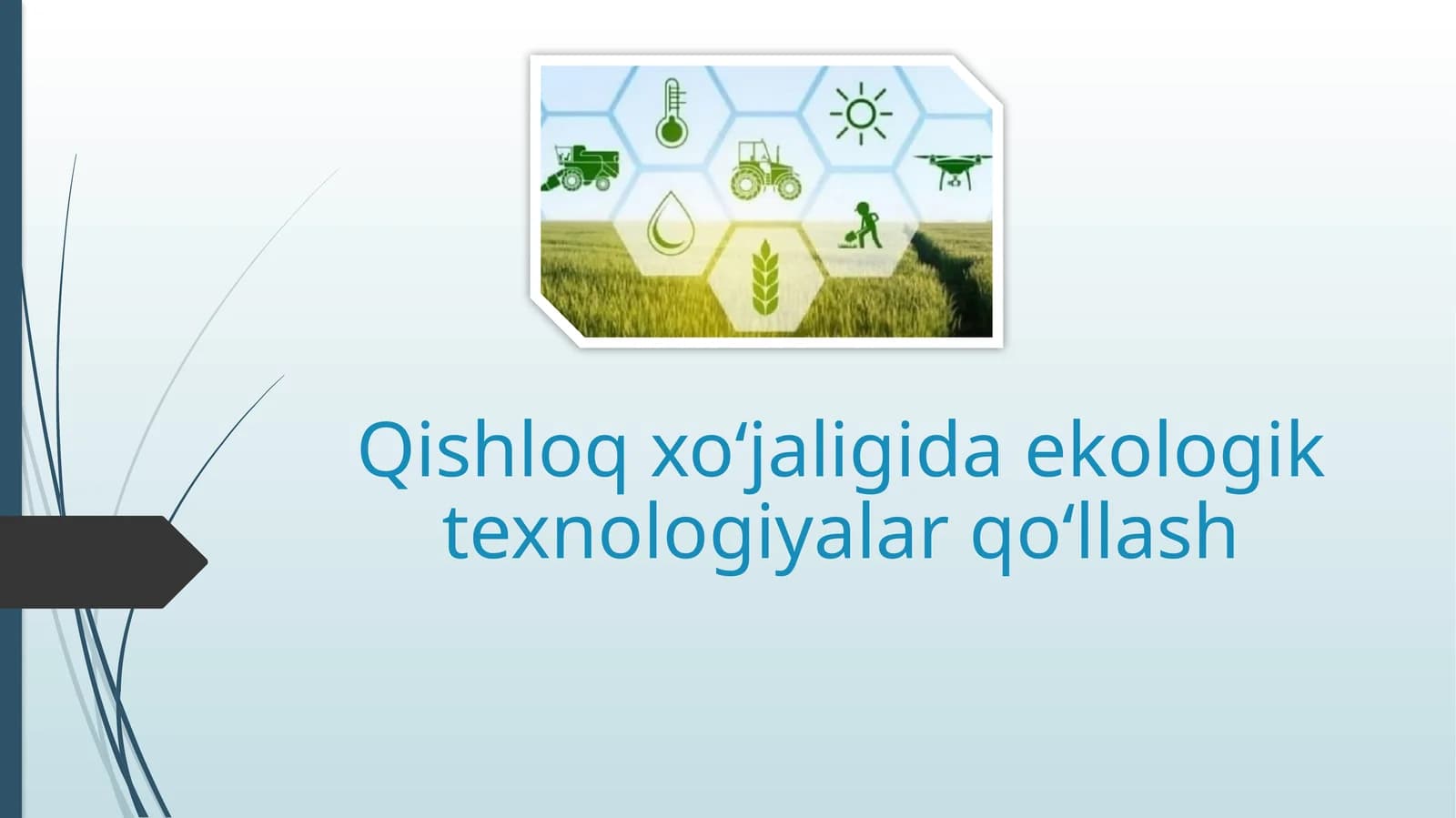 Qishloq xo‘jaligida ekologik texnologiyalar qo‘llash