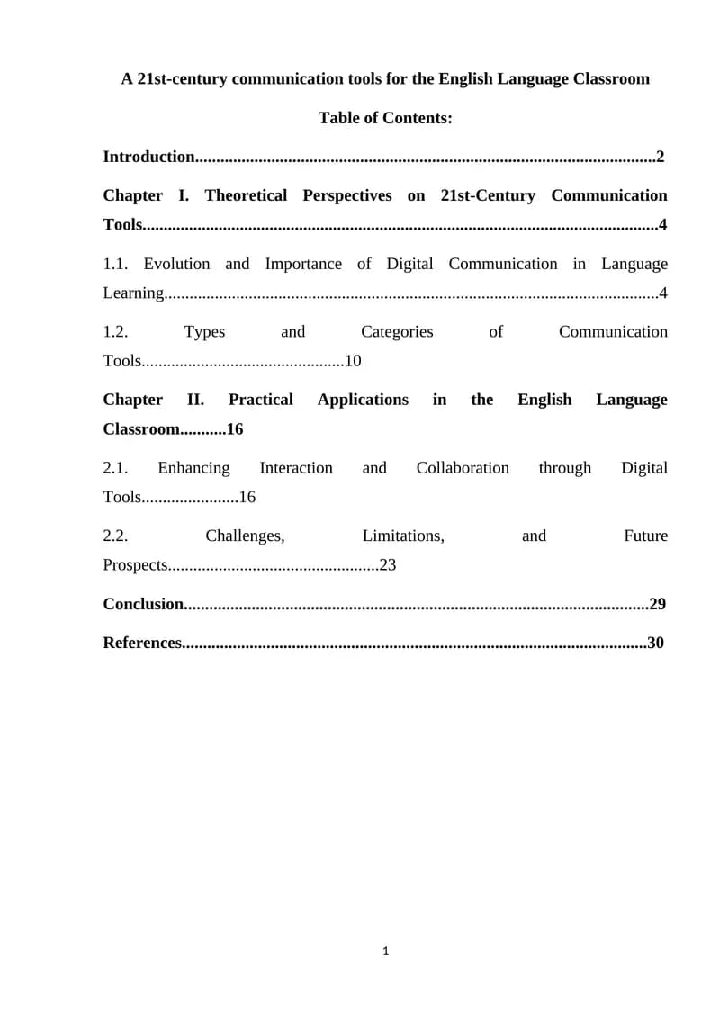 21st-century Communication Tools for the English Language Classroom