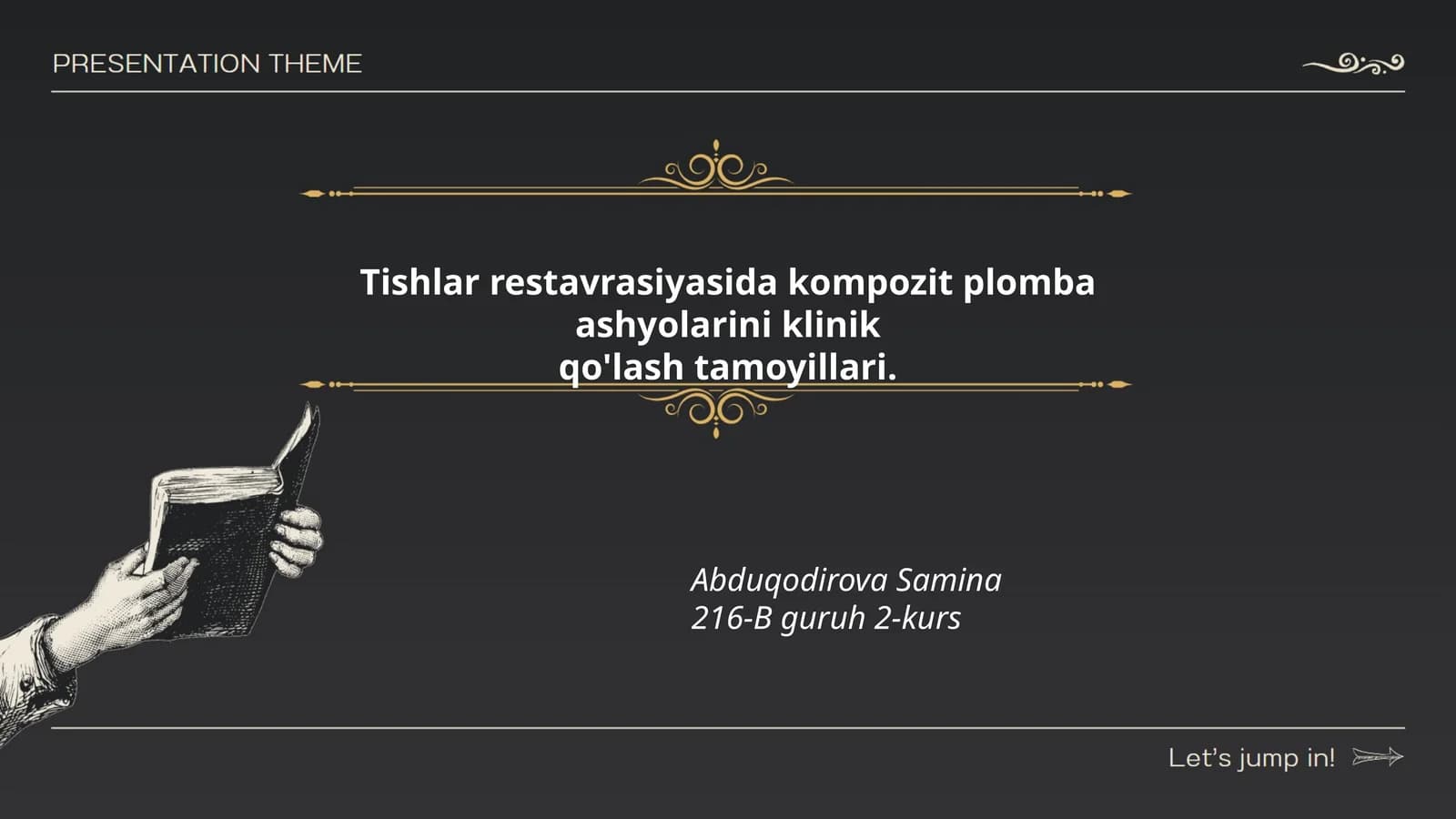 Tishlar restavrasiyasida kompozit plomba ashyolarini klinik qo'lash tamoyillari