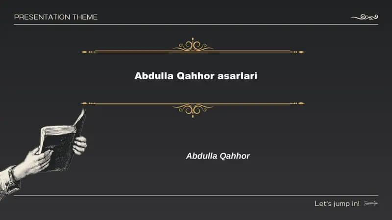 Abdulla Qahhor asarlari
