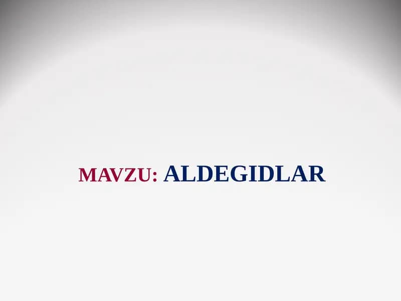 Aldegidlar