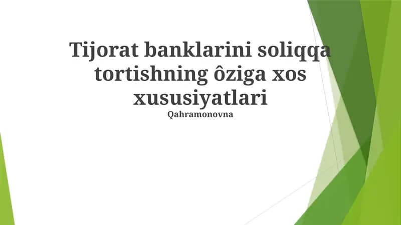 Tartibga solish kapital talablari va soliqlar