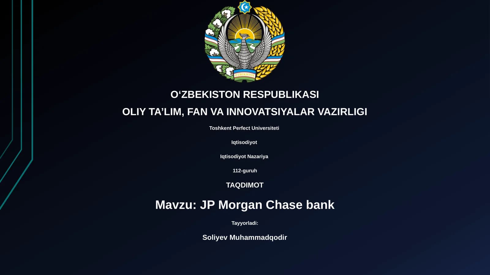 JP Morgan Chase bank