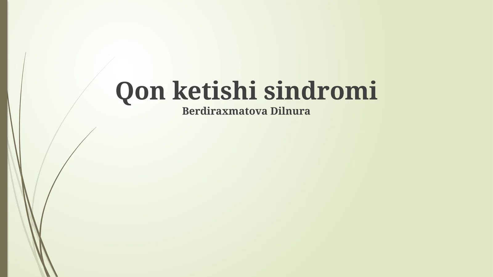 Qon ketishi sindromi