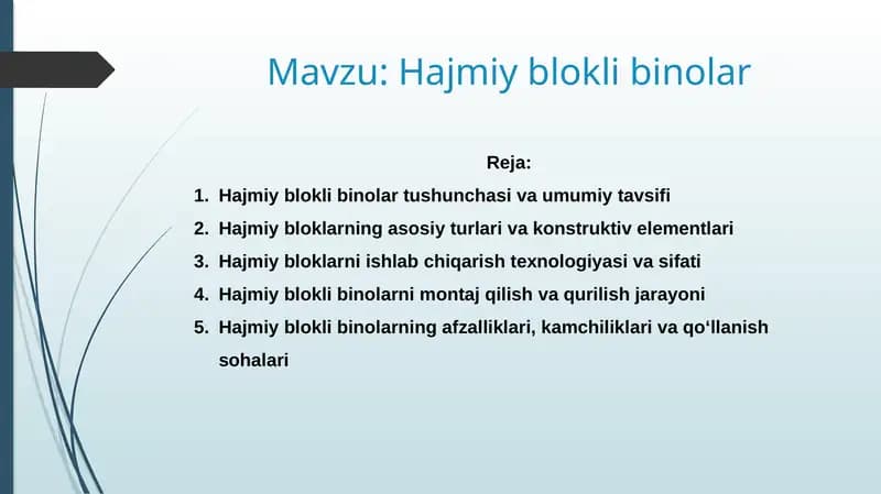 Hajmiy blokli binolar
