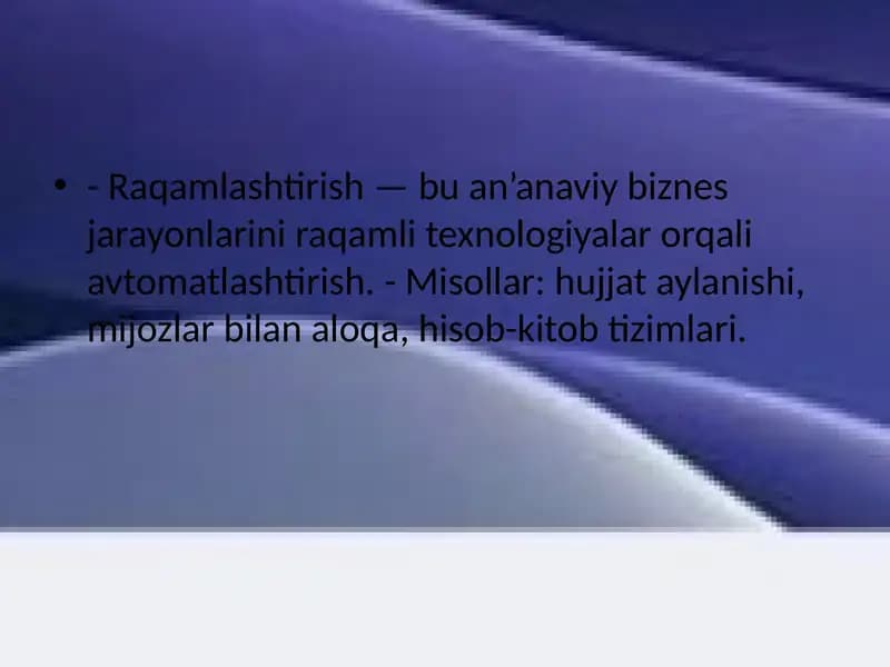 Raqamlashtirish