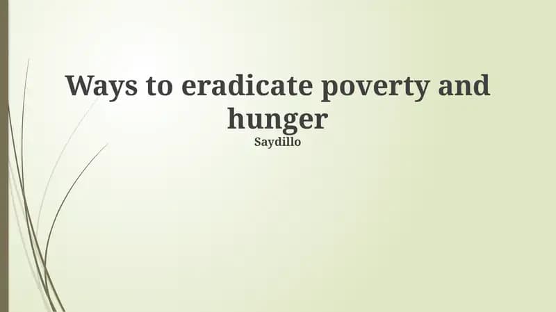 Understanding Poverty and Hunger: Root Causes and Global Impact