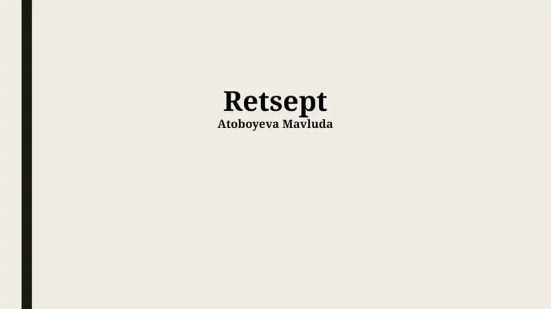 Retsept
