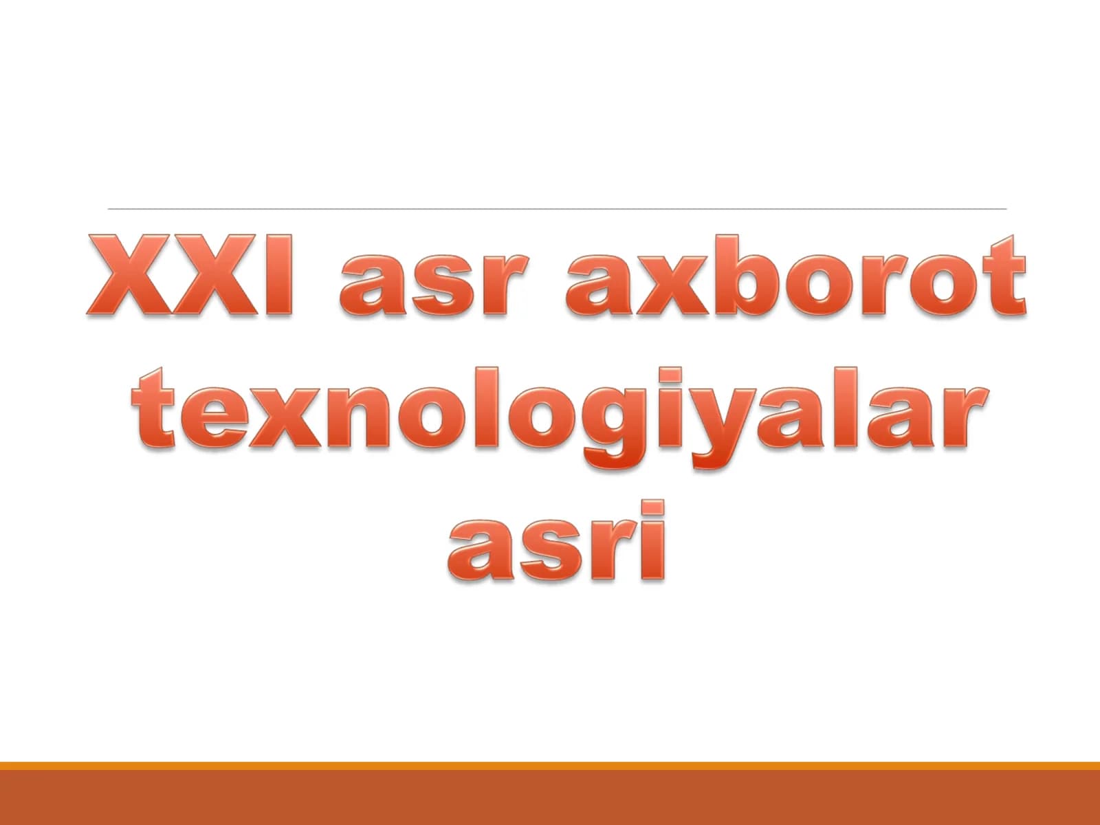 Xakimjonova Nilufarning informatika fanidan tayyorlashgan