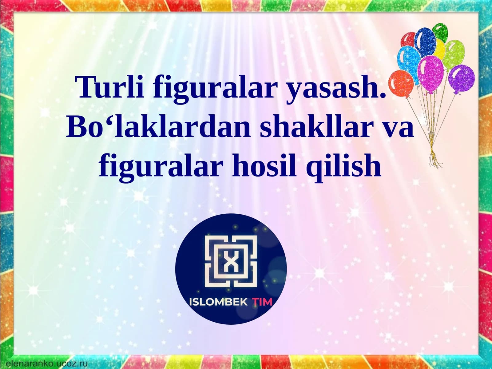 Turli figuralar yasash