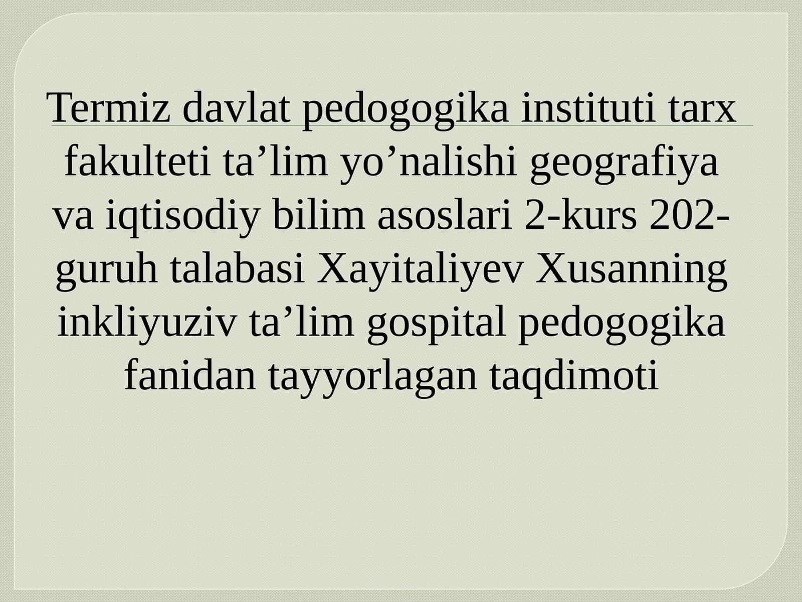 Tadqiqotchilar o‘quv-to‘garaklari