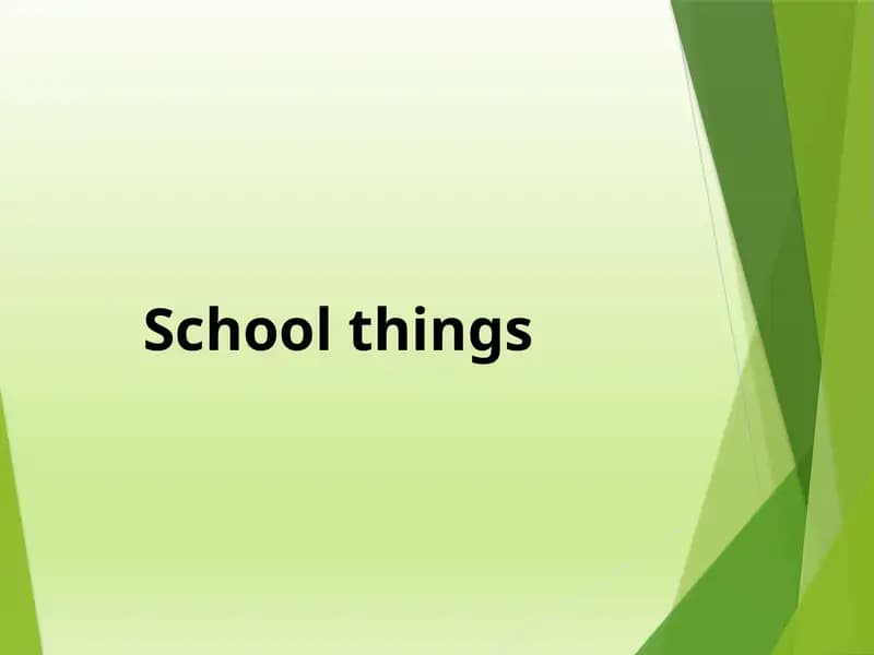 Schoolthings