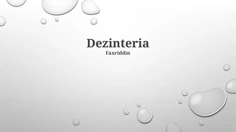 Dezinteria